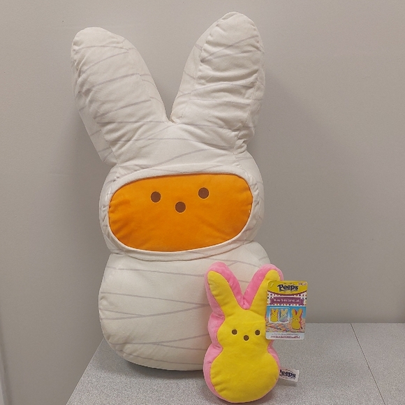 Peeps Other - Peeps Plush Lot of 2 Mummy and Yellow Bunny